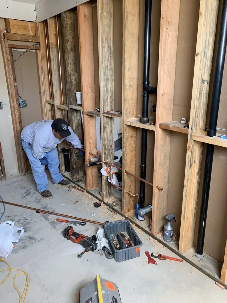 Commercial rough-in plumbing for Trenchless Sewer Repair in Lenexa